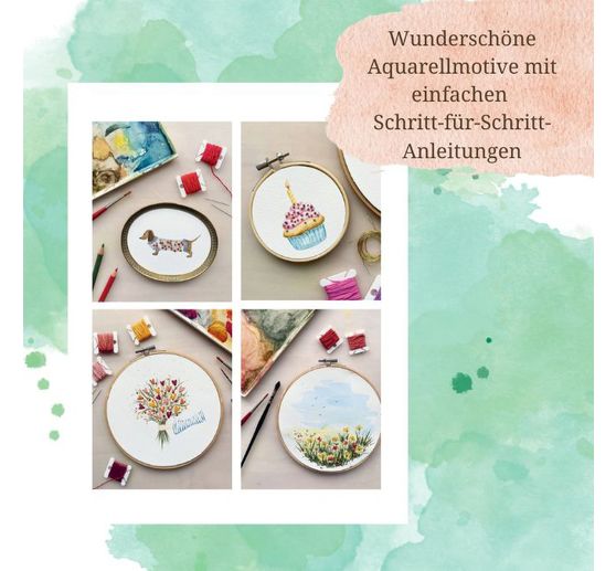 Boek "Wundervolle Watercolor Stickerei"