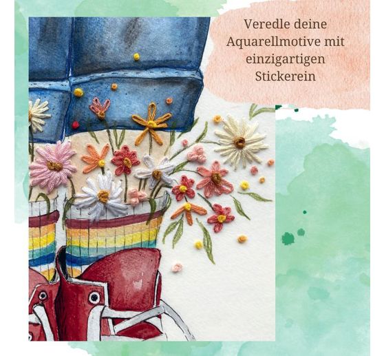 Boek "Wundervolle Watercolor Stickerei"