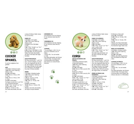 Livre « Mini-Amigurumis – Süße Hunde »