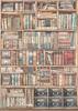 Motiv-Strohseide "Venice City of Art - Vintage Books"