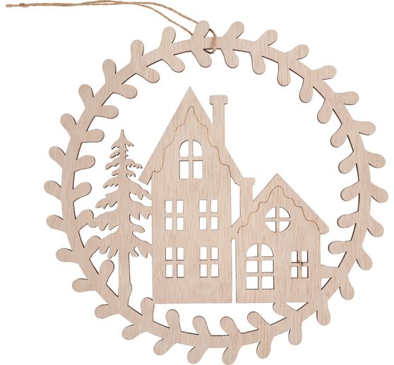 VBS Houten krans "Huizen"