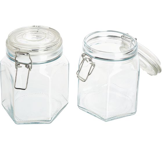 VBS Inmaakpot met clip-sluiting, 800 ml, 2 stuks
