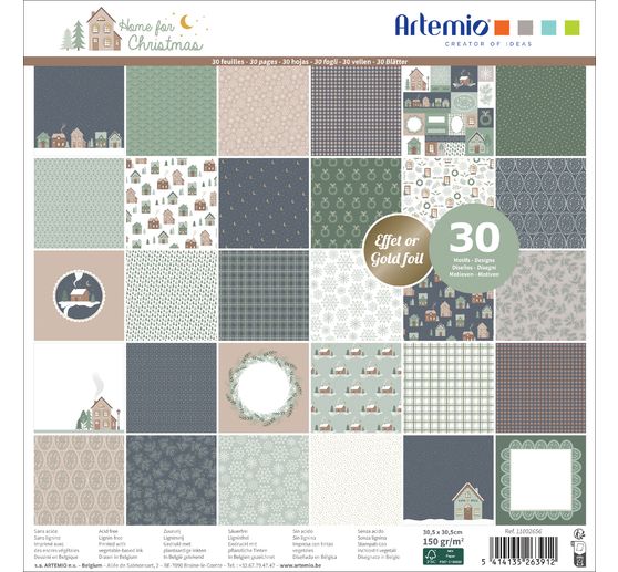 Scrapbook blok "Home for Christmas"