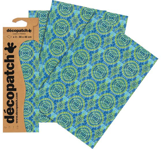 Décopatch papier "Mandala Blauw"