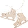 VBS Wooden decoration pendant "Ice skates", 2 pieces