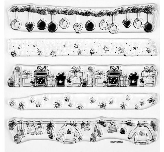 Clear Stamps "Kerstborduren"