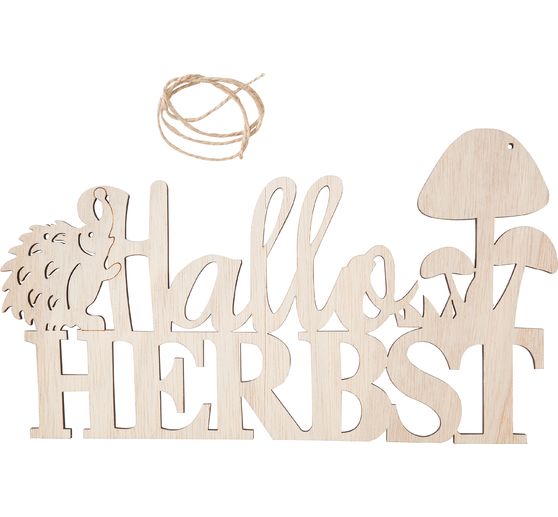 VBS Houten bord "Hallo Herbst"