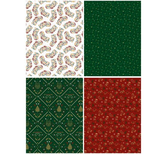 Décopatch Pocket Hot-Foil Collection Mix and Patch "Vintage Weihnachten"