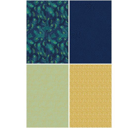 Décopatch Pocket Hot-Foil Collection Mix and Patch "Goldener Pfau"