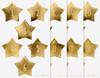 Advent calendar stickers "Stars Gold"