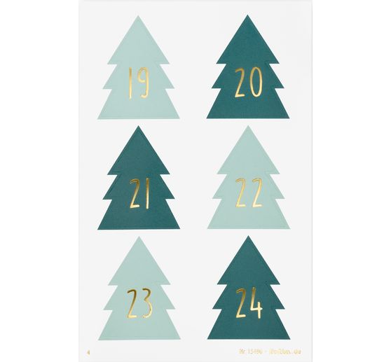 Adventskalender stickers "Christmas Tree"