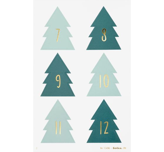 Adventskalender stickers "Christmas Tree"