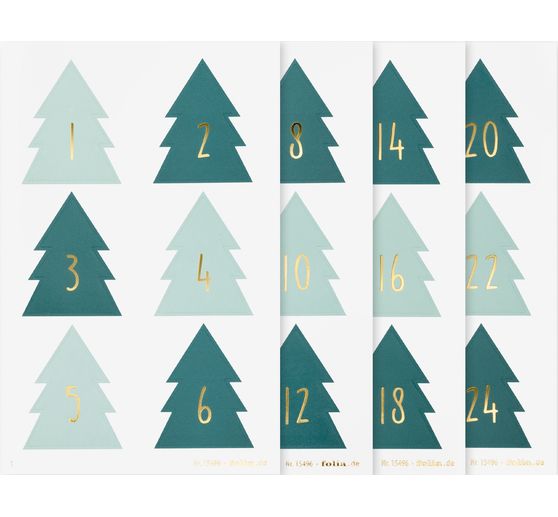 Adventskalender stickers "Christmas Tree"