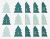 Advent calendar stickers "Christmas Tree"