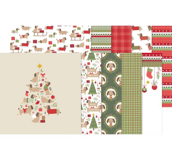 Papierset "Woofy Christmas"