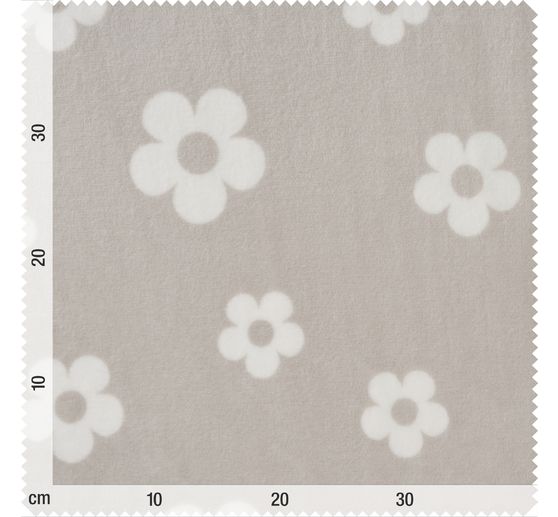 Tissu polaire au mètre « Fleurs »