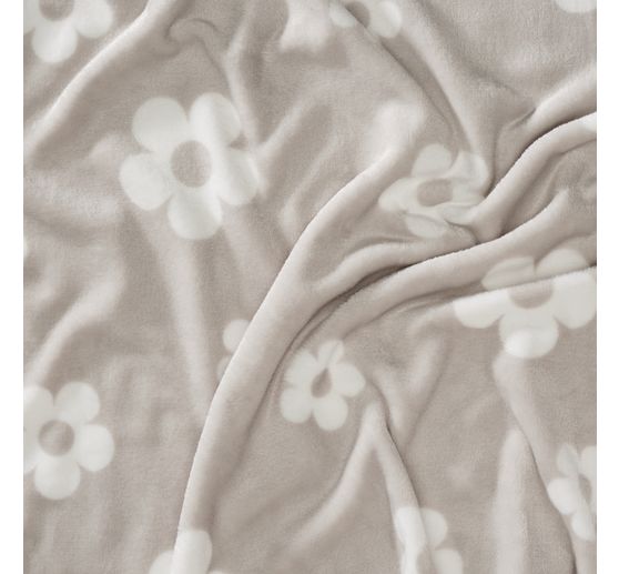 Tissu polaire au mètre « Fleurs »
