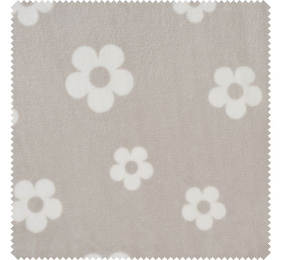 Tissu polaire au mètre « Fleurs »