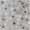 Fleece stof "Paws and bones"