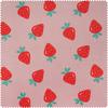 Tissu jersey polyester chilly print « Fraises »