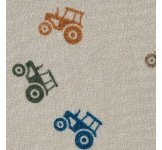 Tissu jersey polyester chilly print « Tracteurs »