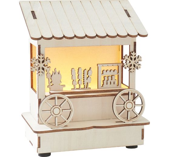 VBS Houten bouwpakket "Marktkraam", incl. LED's