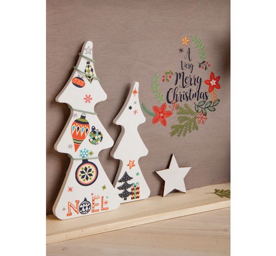 Feuille de décalcomanies Rub On « X-Mas »