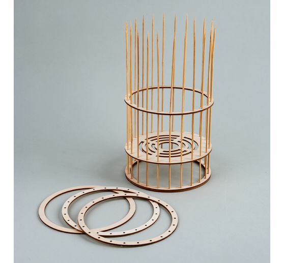 Set d'anneaux en bois "Abat-jour naturel"