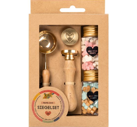 Kit de cire à cacheter « Pastel Love »