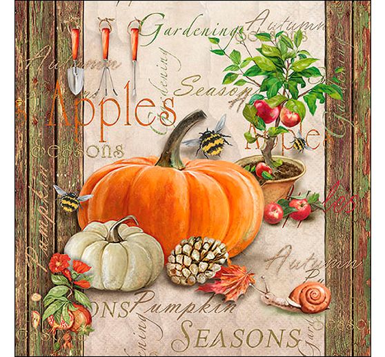 VBS Set de serviettes « Classiques d'automne »