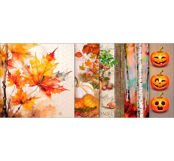 VBS Set de serviettes « Classiques d'automne »