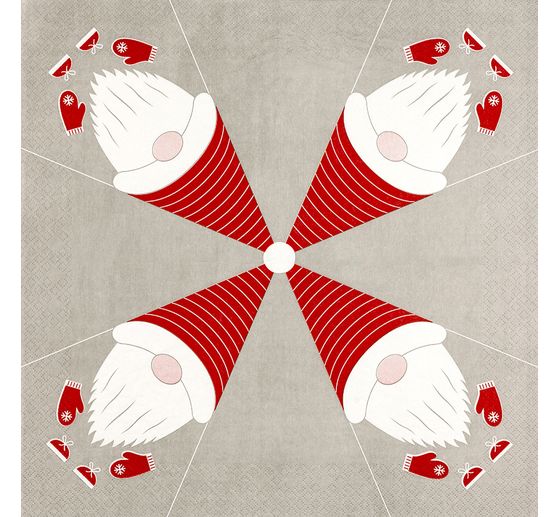 Serviette « Serviette pliante Gnome »