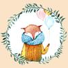Serviette « Fox Balloons »