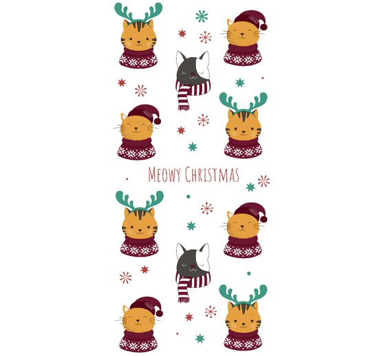 Papieren zakdoekjes "Meowy Xmas"