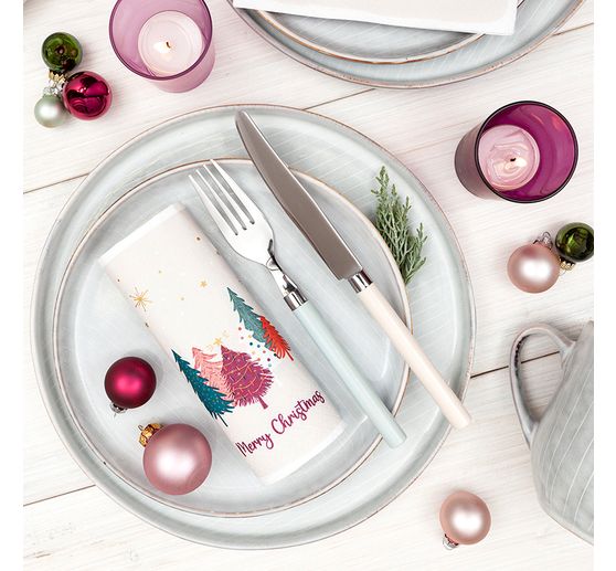 Serviette « Sweet Xmas Trees »