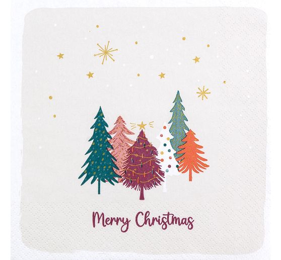 Serviette « Sweet Xmas Trees »