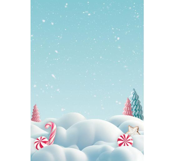 Motief strozijde achtergronden "Candy Christmas"