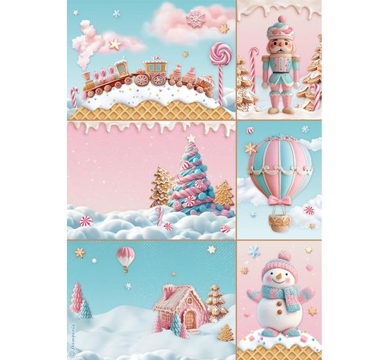 Motief strozijde "Candy Christmas - Cards"