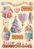 Motifs découpés au laser « Candy Christmas »