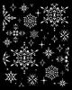 Sjabloon "The Owl's House - Snowflakes"