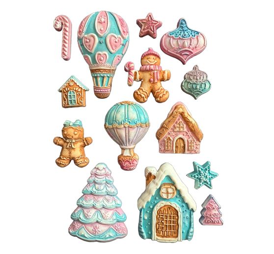 Silikonform A5 "Candy Christmas - Gingerbreads"