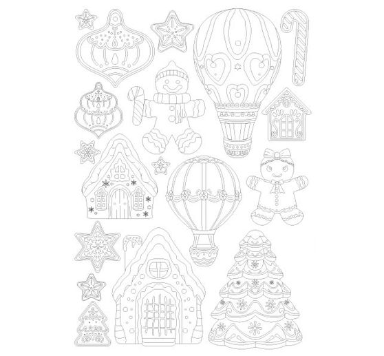 Silikonform A5 "Candy Christmas - Gingerbreads"