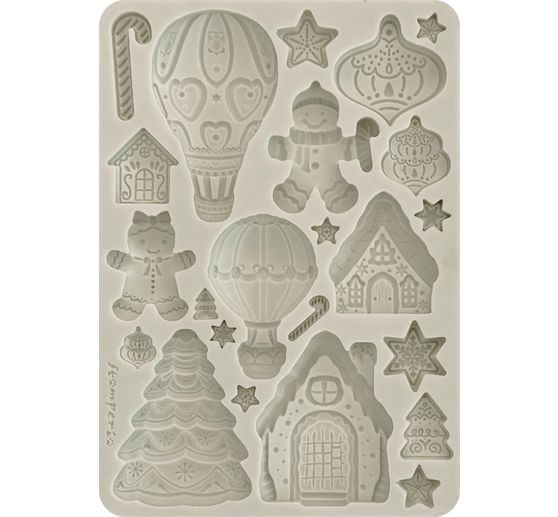 Silikonform A5 "Candy Christmas - Gingerbreads"