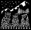 Sjabloon "The Owl's House - Owls"