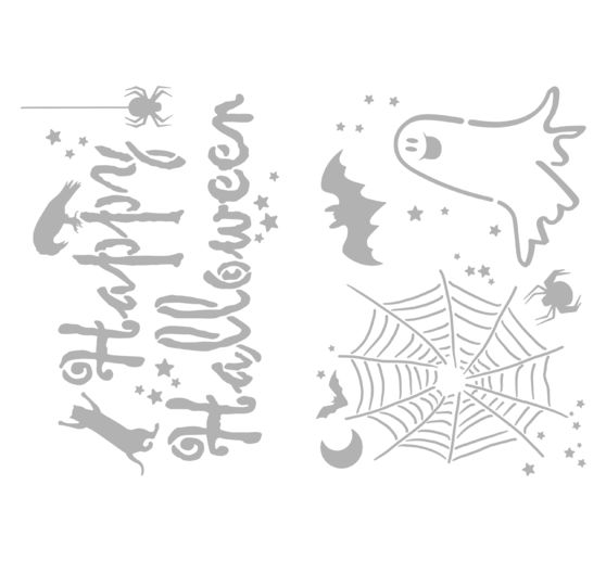 VBS Stencil set "Happy Halloween", A4
