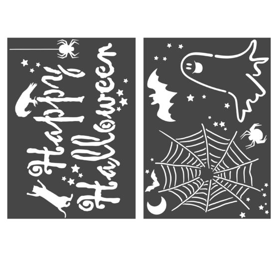 VBS Stencil set "Happy Halloween", A4