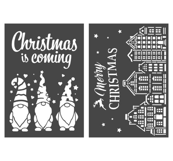 Set de pochoirs VBS « Merry Christmas », A4