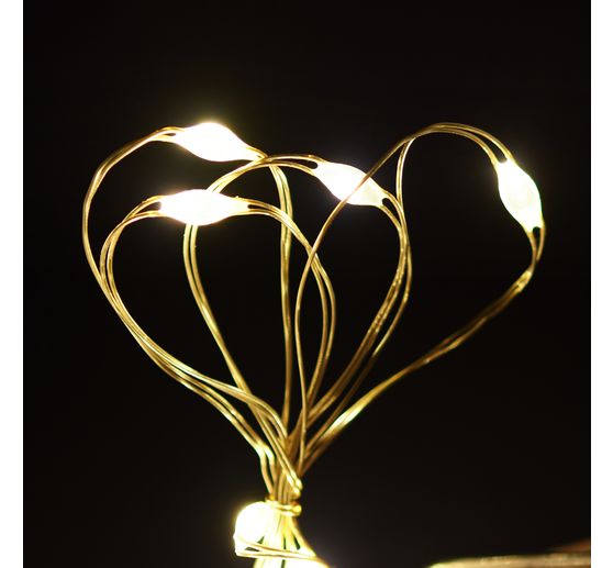 Micro LED chain of lights "Flashing" with timer 6/18 hours, 20 LEDs