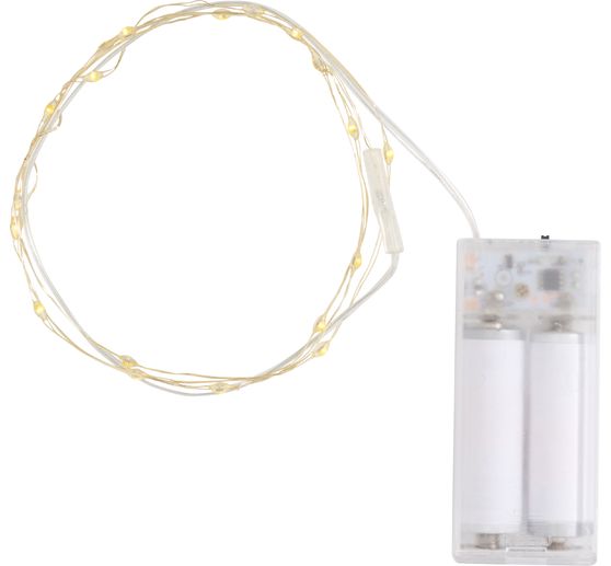 Micro LED chain of lights "Flashing" with timer 6/18 hours, 20 LEDs