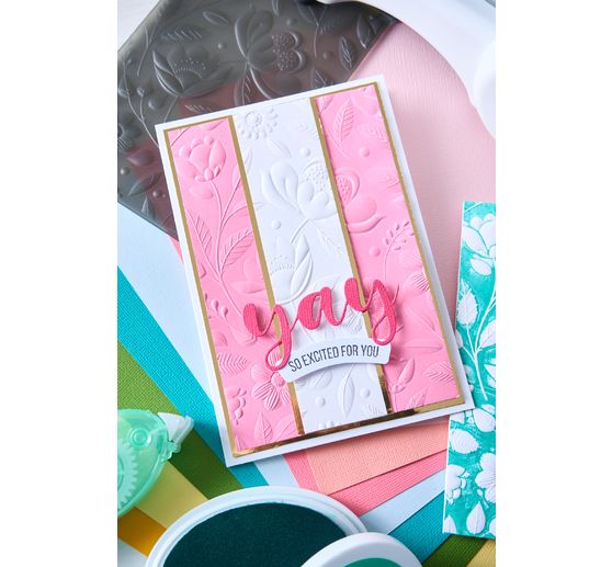 Sizzix 3D Embossing sjabloon "Happy Garden by Catherine Pooler"